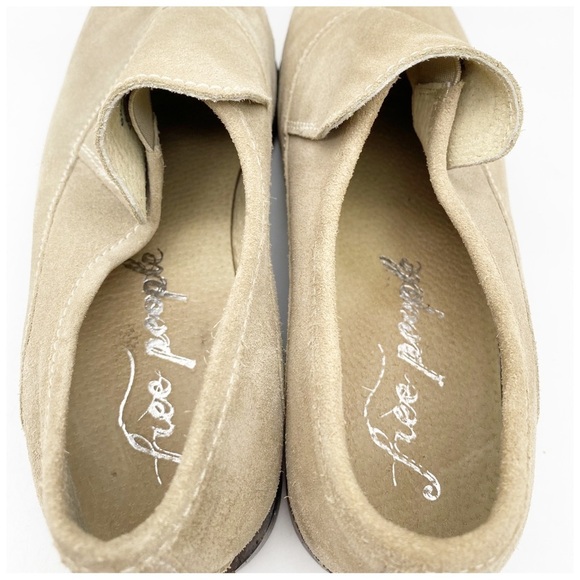 Free People Brady‎ Suede Loafers in Taupe Size 41.5 - Picture 13 of 14